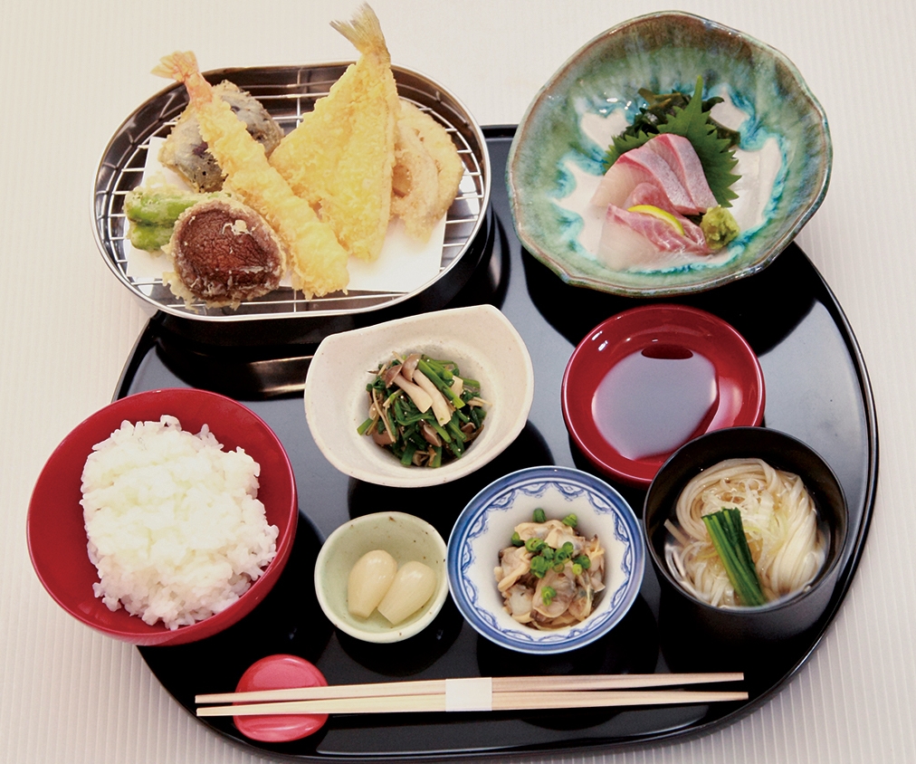 上天ぷら定食2 稲庭うどん 佐藤養助商店
